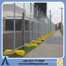 Alta qualidade 50 * 50mm galvanizado cadeia link temporária cerca / cadeia de ligação temporária cerca / cadeia link vedação com stands